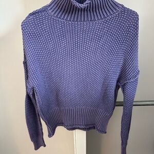 Elegant Lavender Turtleneck Sweater